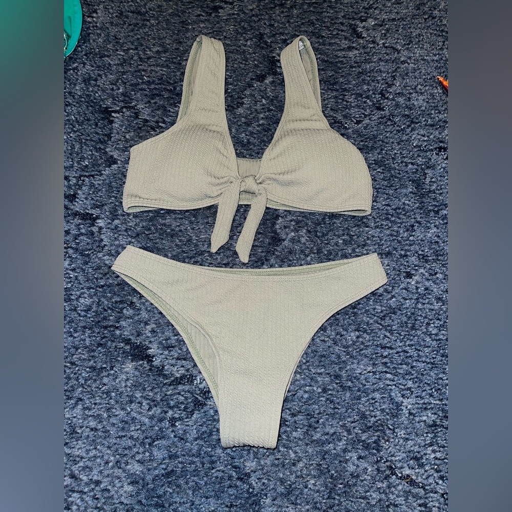 SHEIN Olive Green Bikini Set